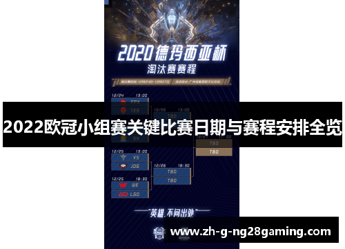2022欧冠小组赛关键比赛日期与赛程安排全览